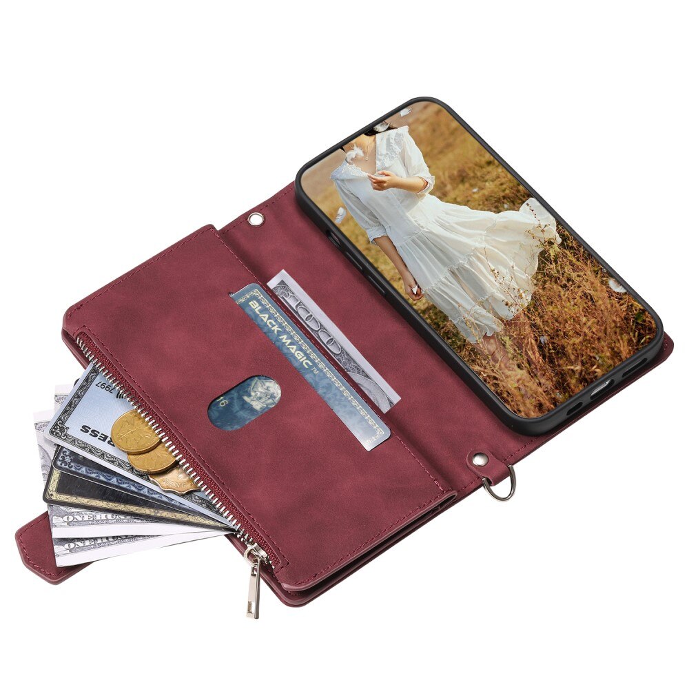Funda acolchada tipo billetera iPhone 15 Plus Blance