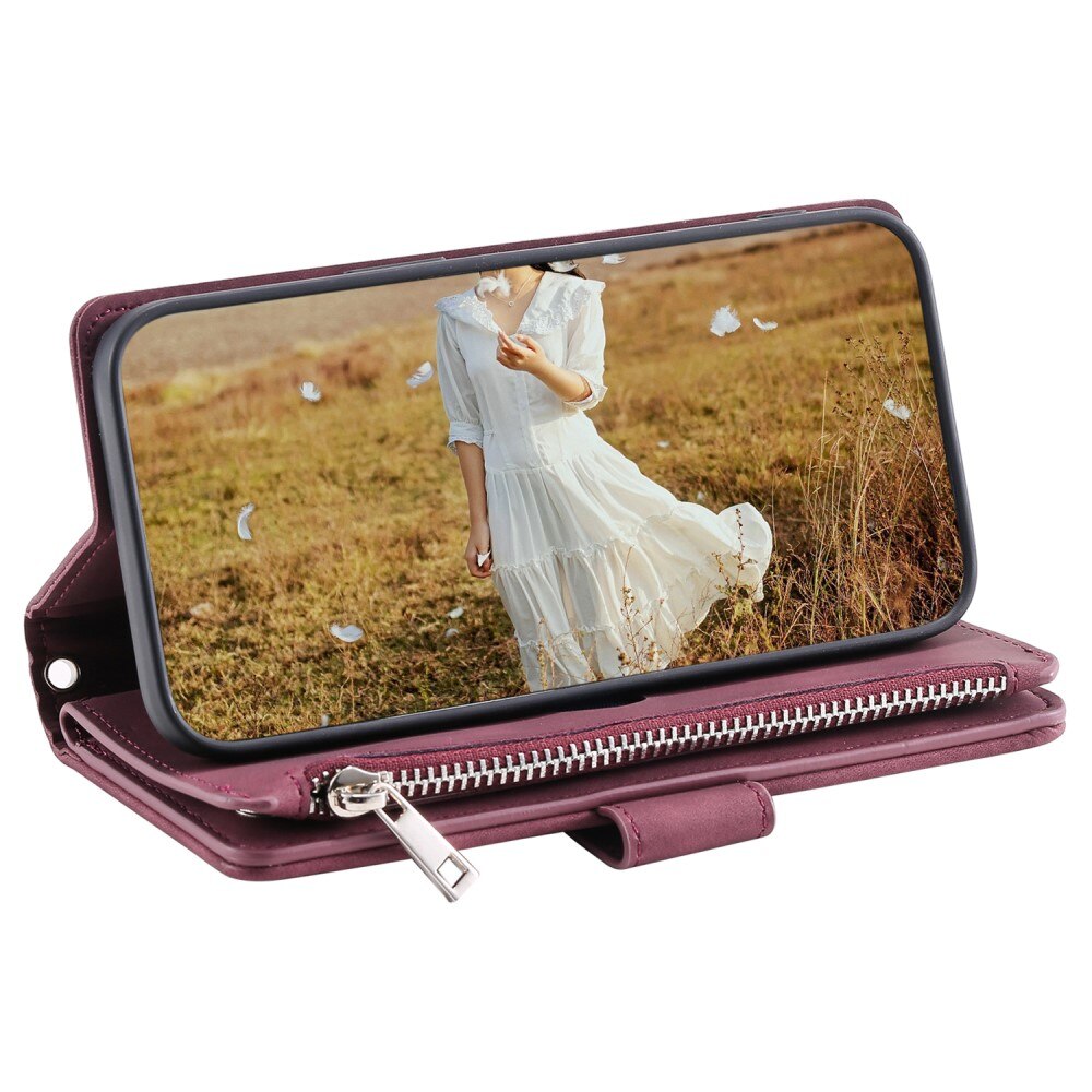 Funda acolchada tipo billetera iPhone 15 Plus Blance