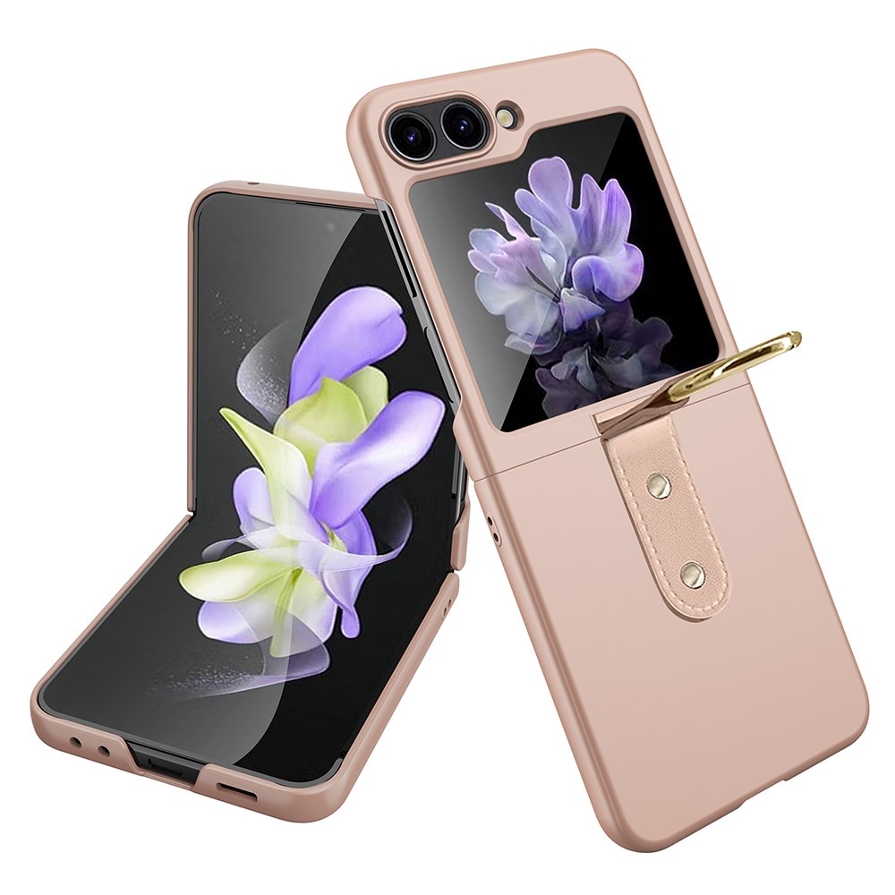 Funda con porta anillos Samsung Galaxy Z Flip 6 oro rosa