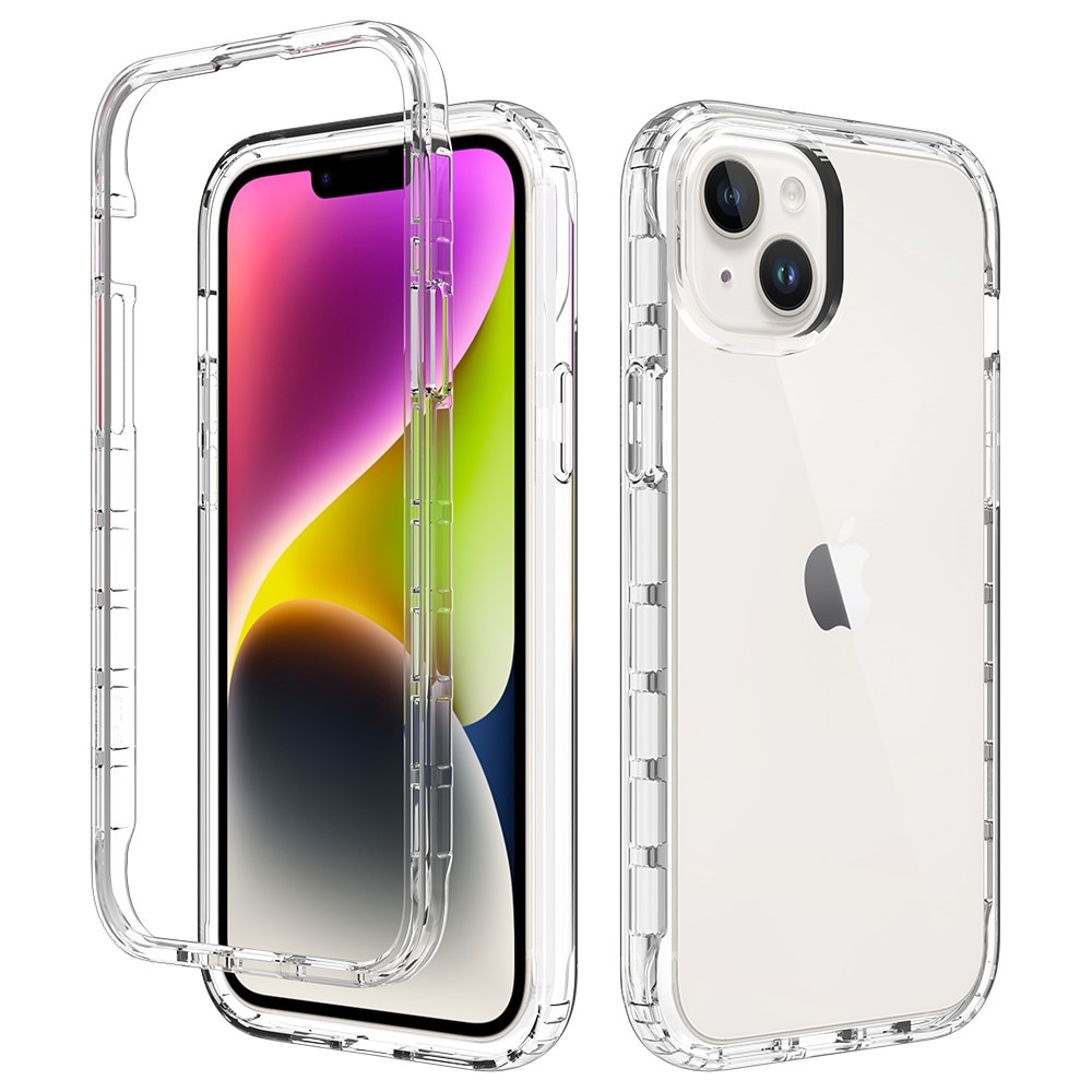 Funda con cobertura total iPhone 15 Plus transparente