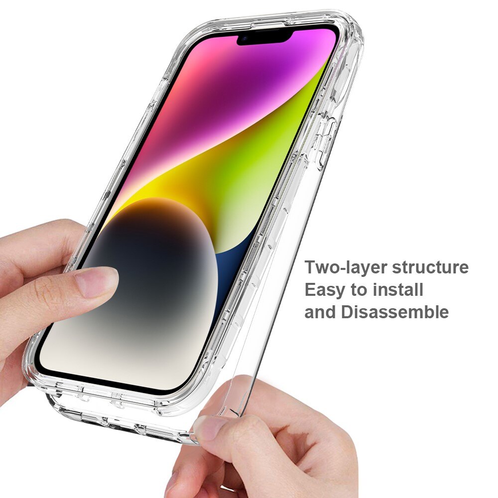 Funda con cobertura total iPhone 15 Plus Transparente