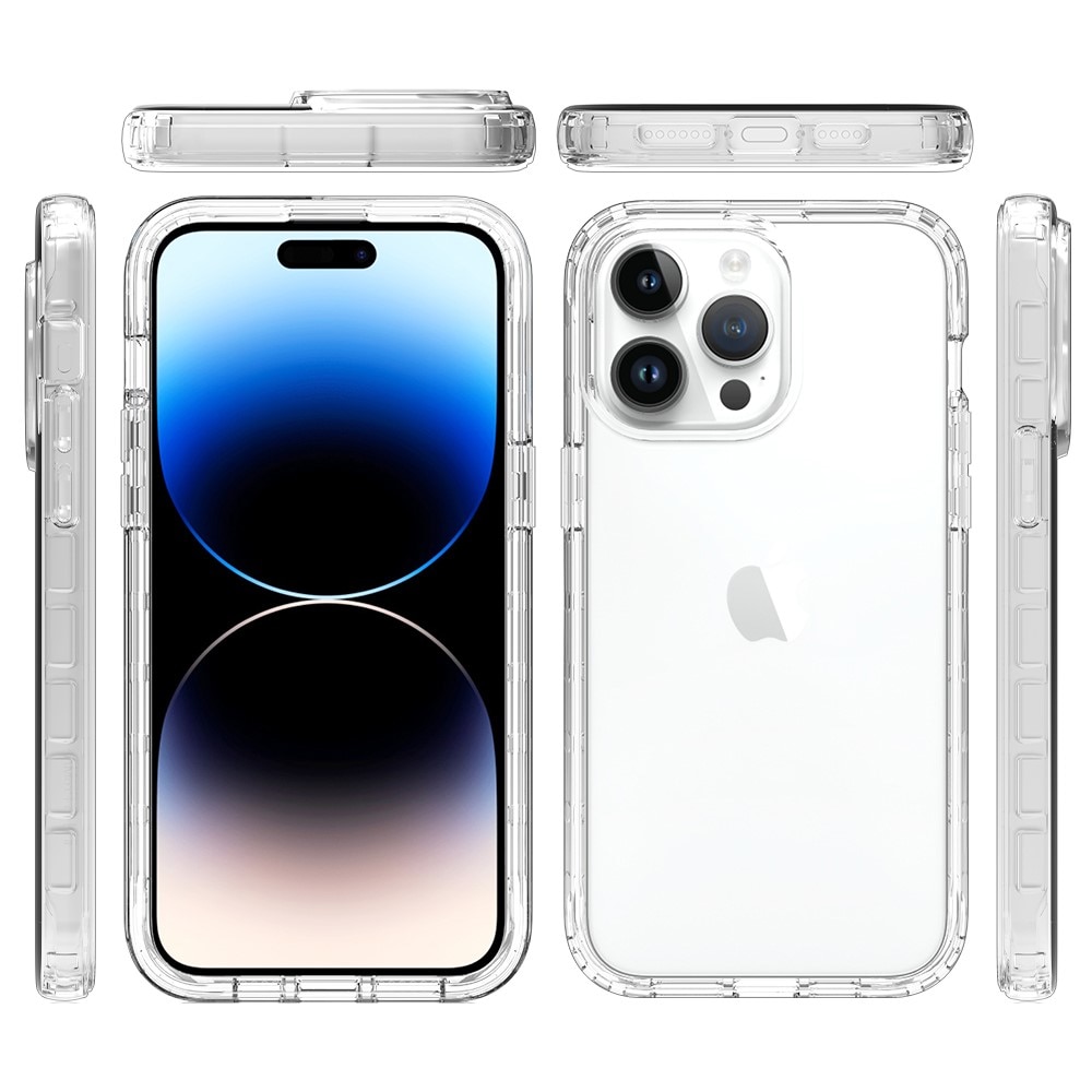 Funda con cobertura total iPhone 15 Pro Max Transparente