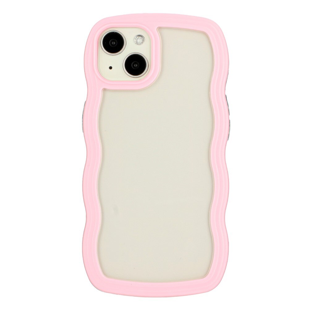 Funda Wavy Edge iPhone 15 rosado