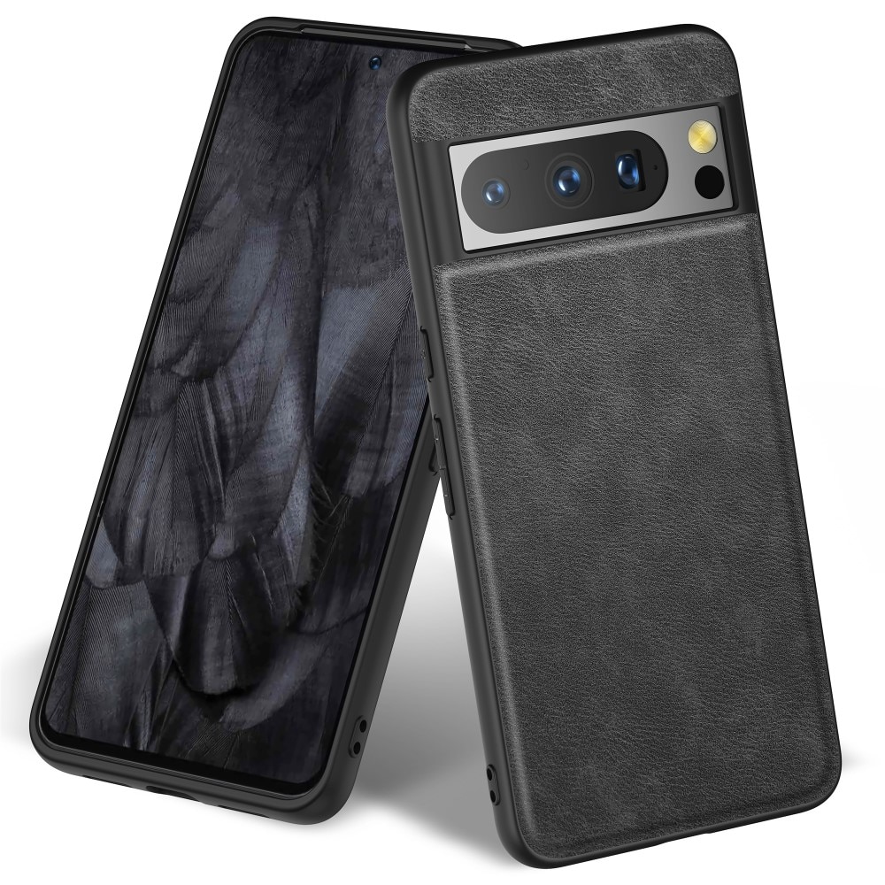 Funda de cuero Google Pixel 8 Pro negro