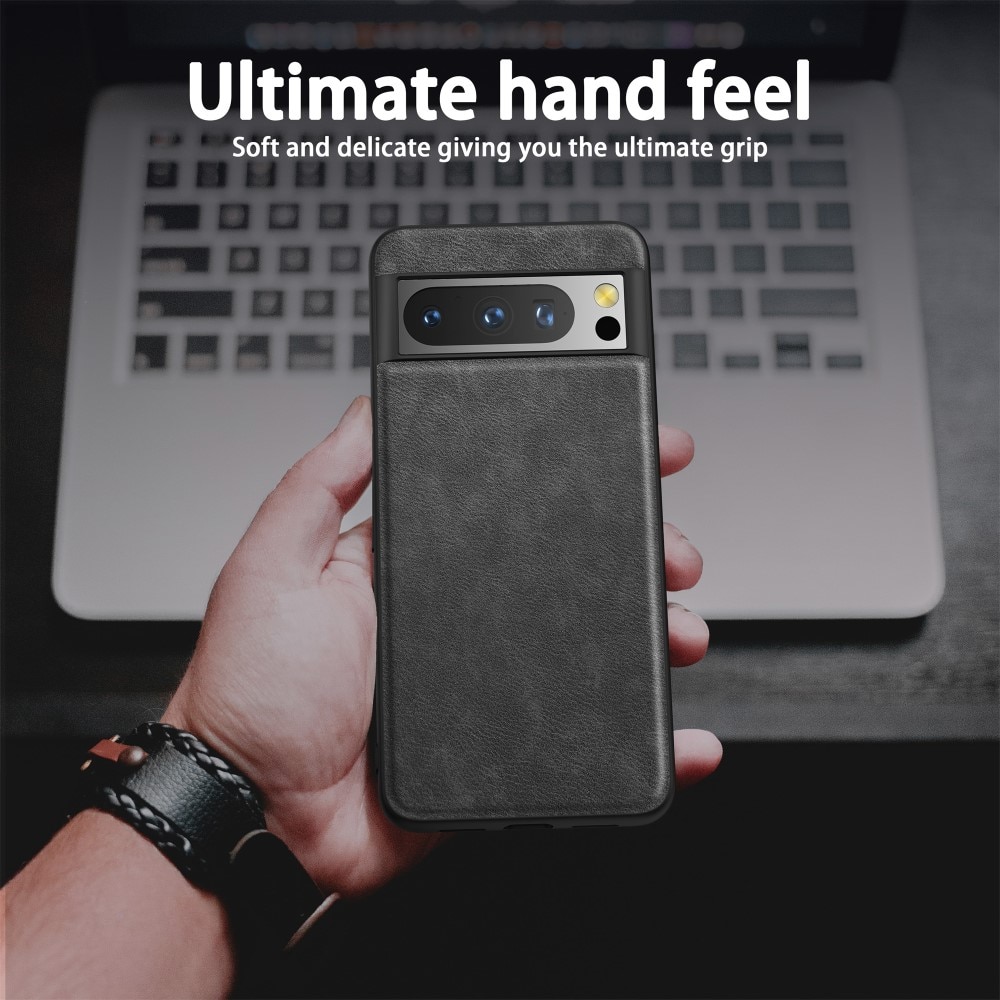 Funda de cuero Google Pixel 8 Pro negro