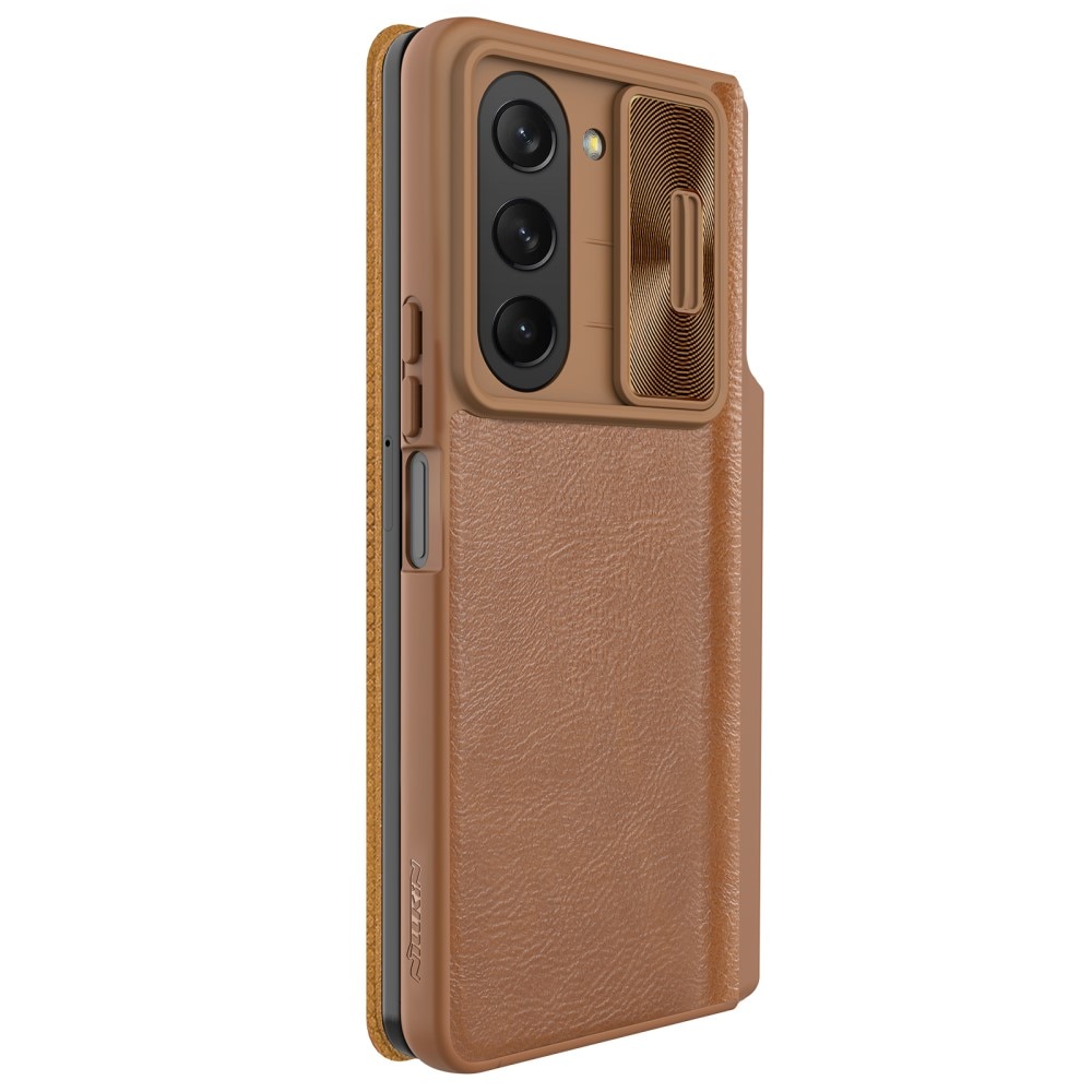 Qin Pro CamShield with Pen slot Samsung Galaxy Z Fold 5 Brown