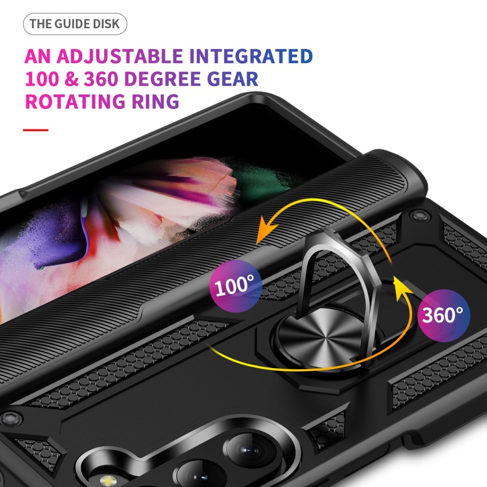 Funda híbrida Tech Ring Samsung Galaxy Z Fold 5 negro
