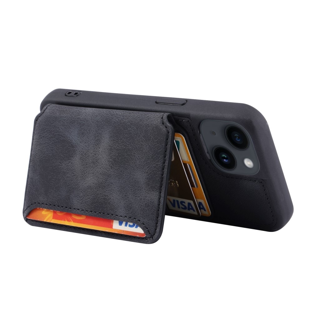Funda con tarjetero anti-RFID Multi-slot iPhone 15 Plus negro