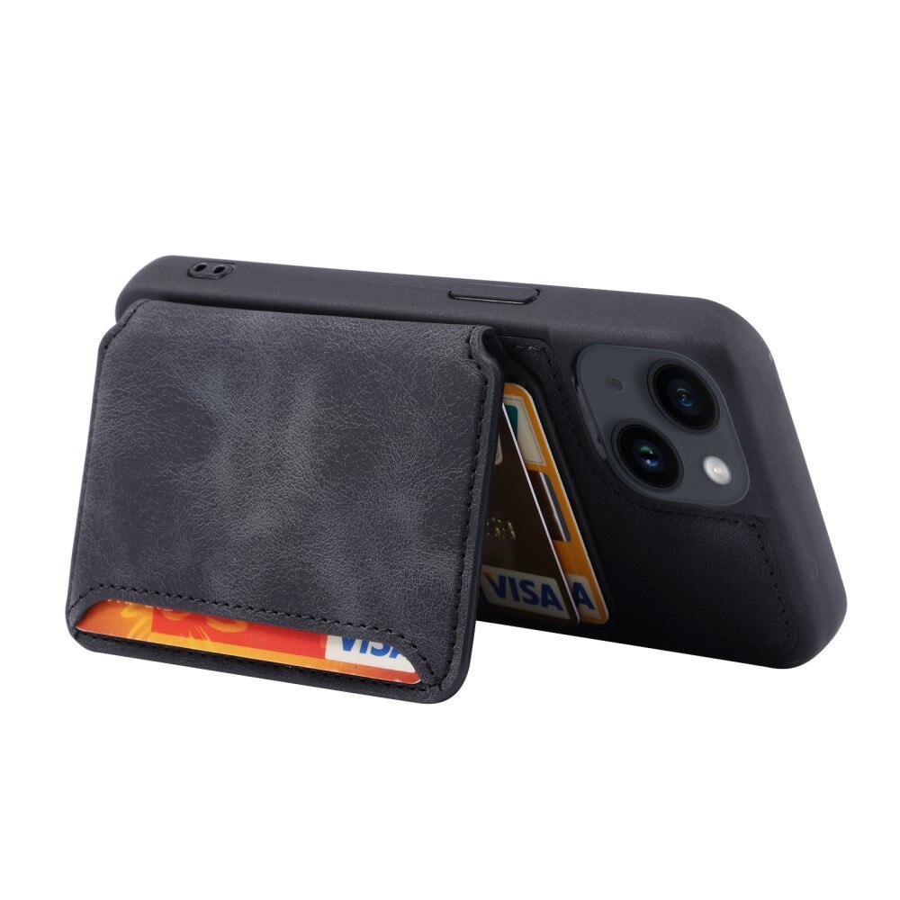 Funda con tarjetero anti-RFID Multi-slot iPhone 15 negro