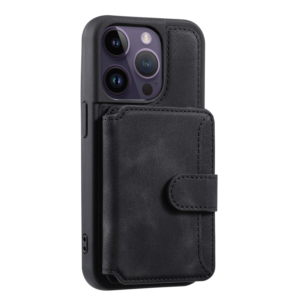 Funda con tarjetero anti-RFID Multi-slot iPhone 15 Pro negro