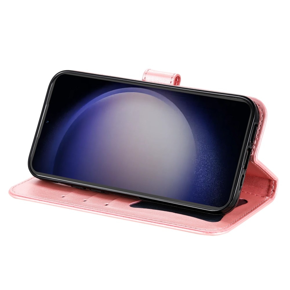Funda de Cuero Mandala Samsung Galaxy S23 FE rosado