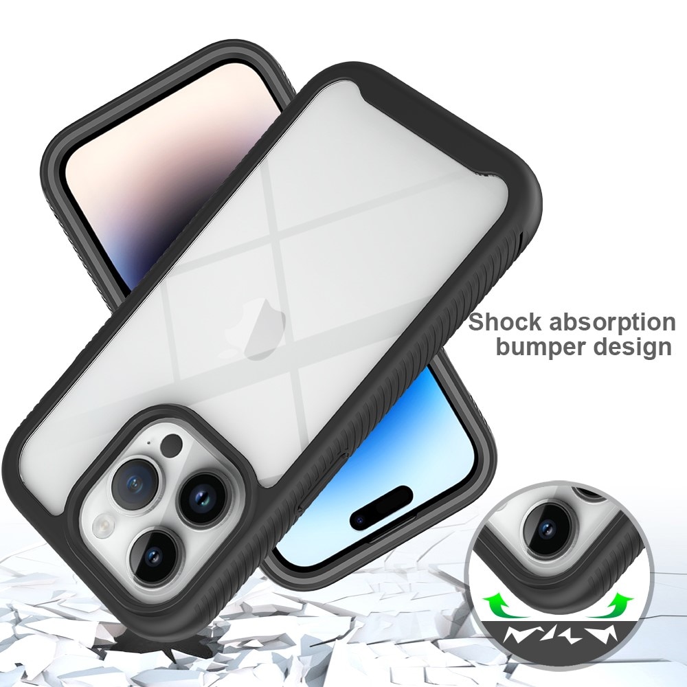Funda con cobertura total iPhone 15 Pro Negro