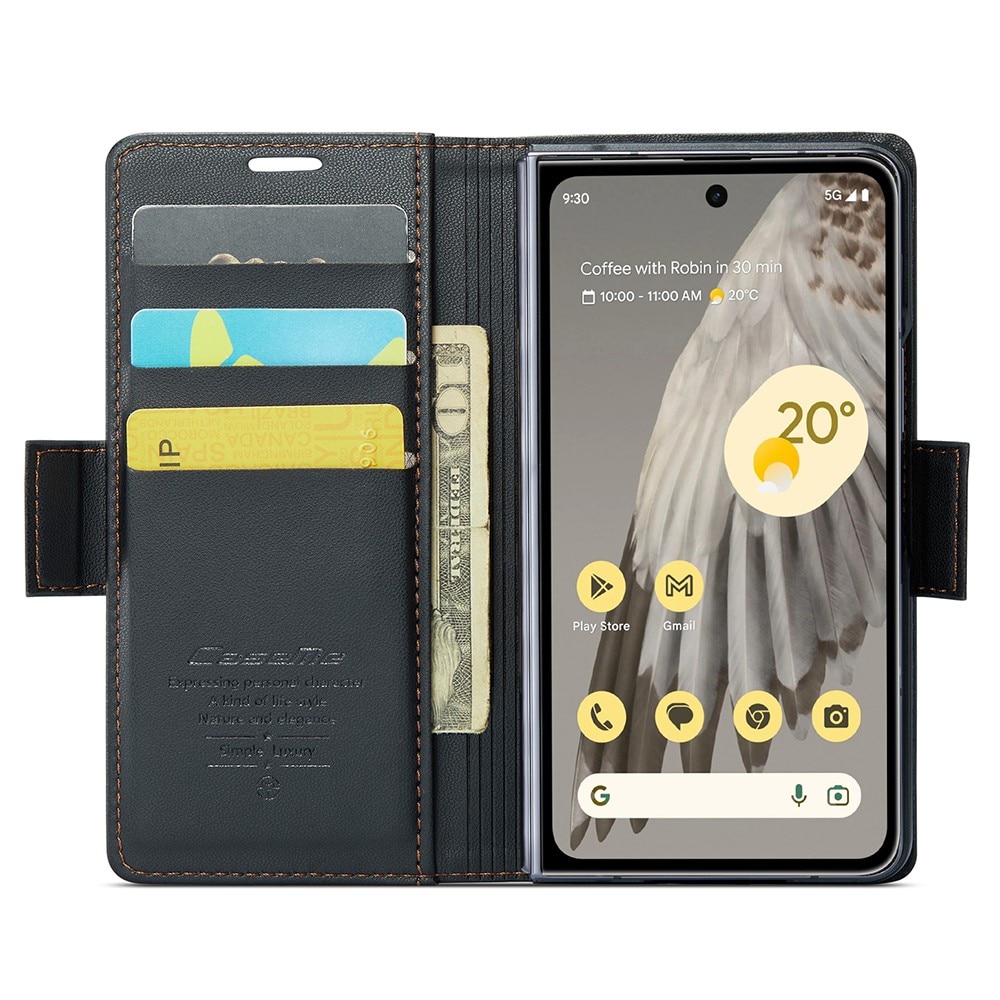 Funda delgada con solapa anti-RFID Google Pixel Fold negro