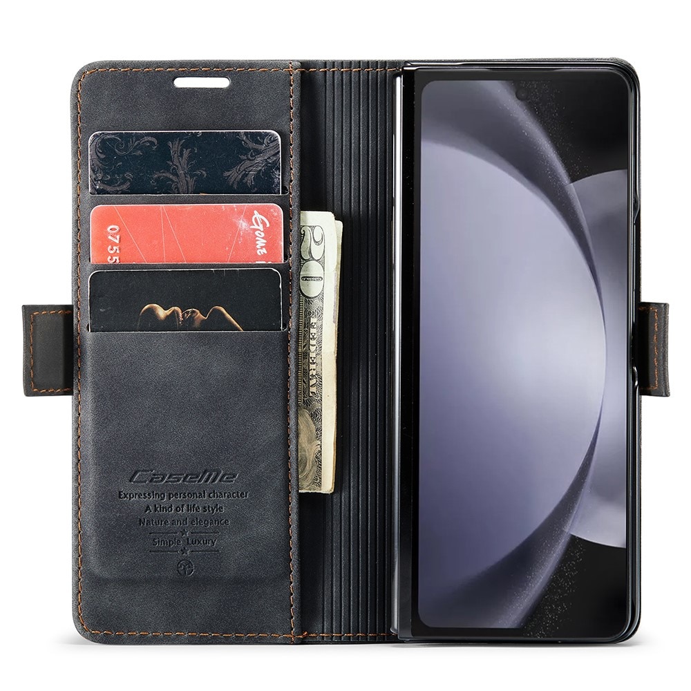 Funda delgada con solapa Samsung Galaxy Z Fold 5 negro