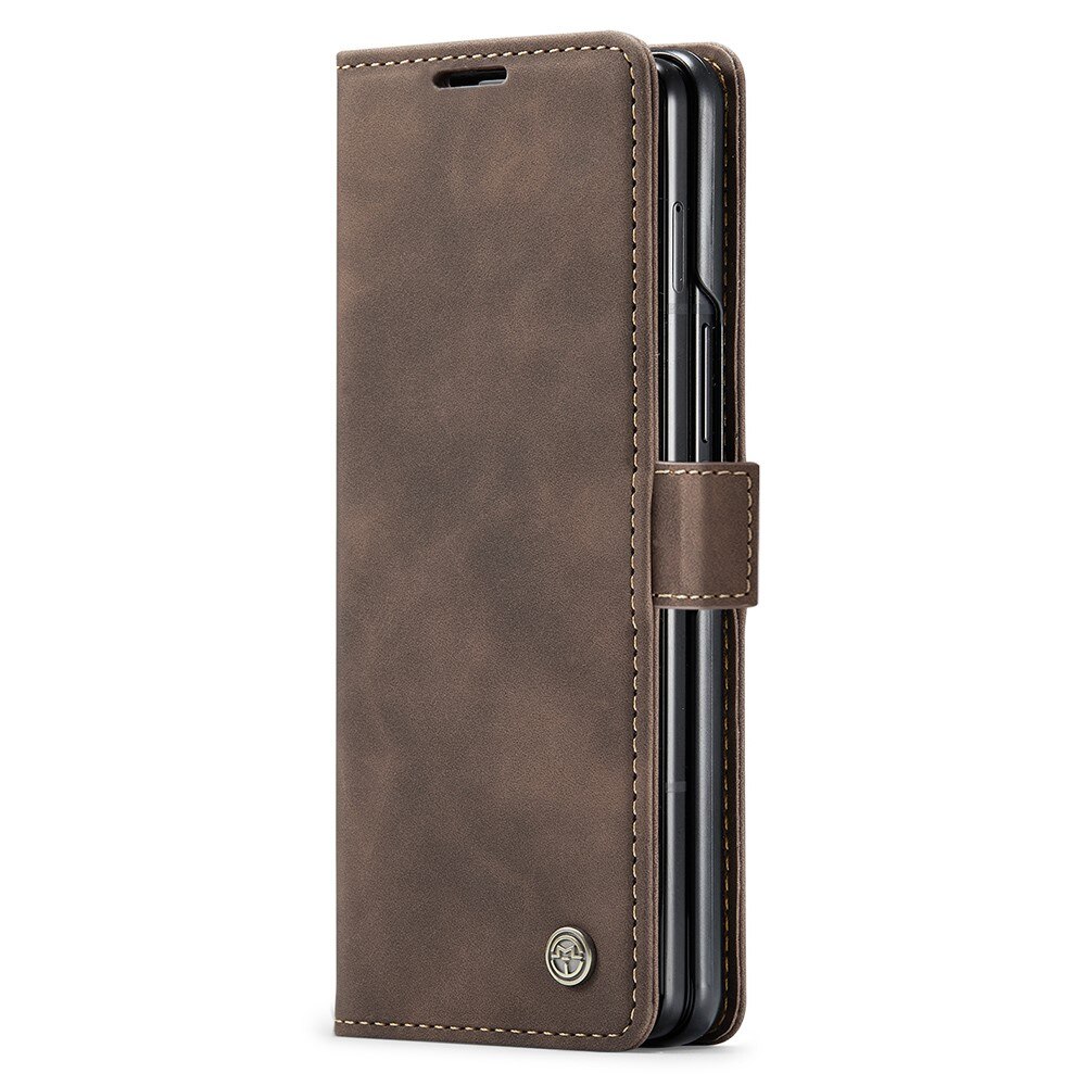 Funda delgada con solapa Samsung Galaxy Z Fold 5 marrón