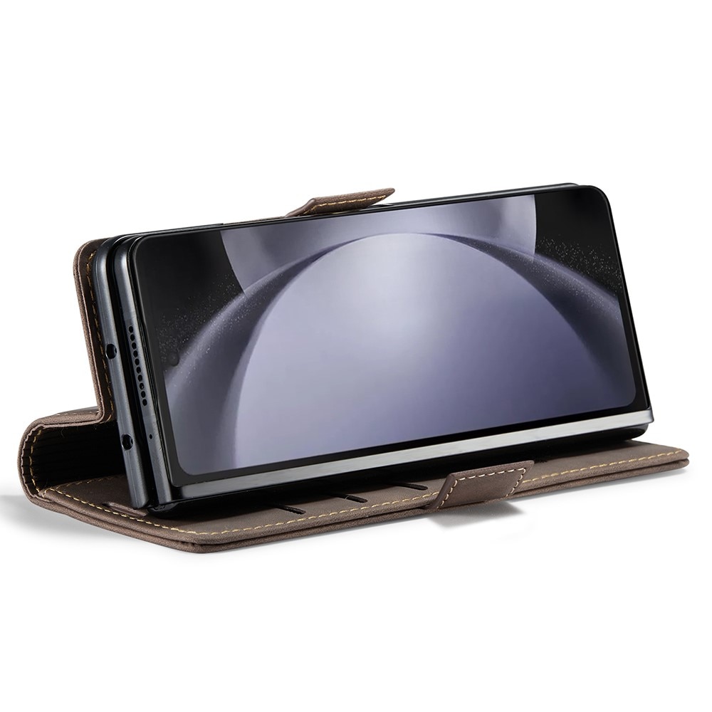 Funda delgada con solapa Samsung Galaxy Z Fold 5 marrón