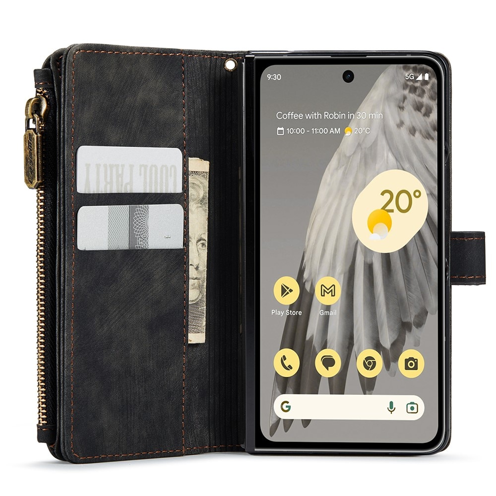 Cartera Zipper Google Pixel Fold negro