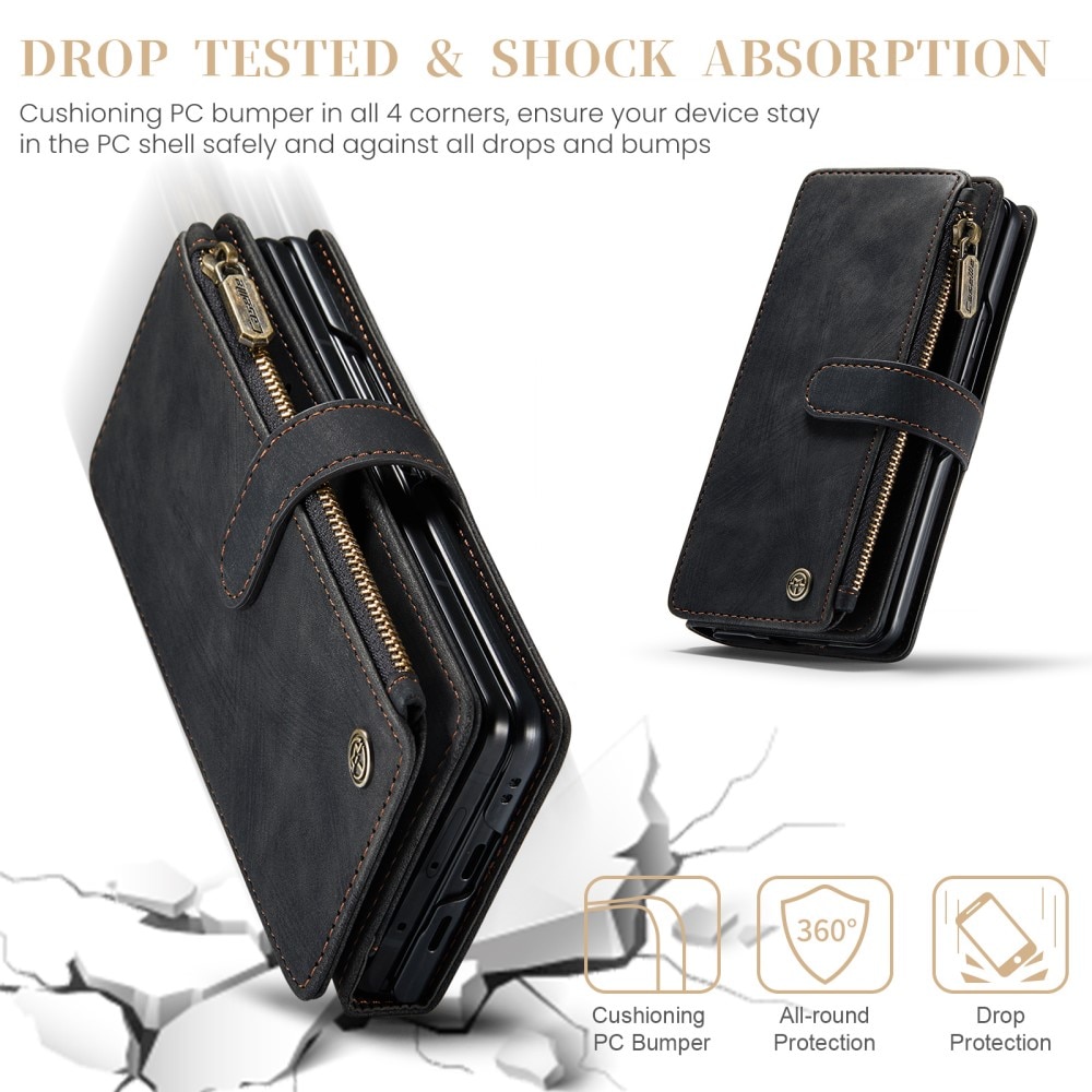 Cartera Zipper Google Pixel Fold negro