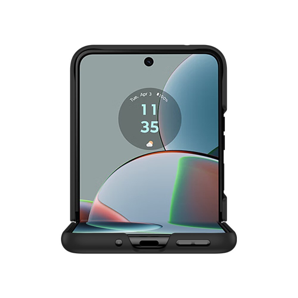 Funda rígida engomada Motorola Razr 40 negro