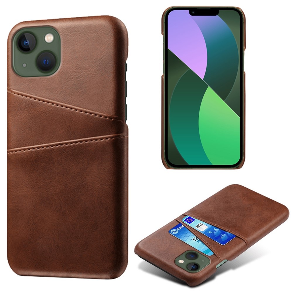 Funda Card Slots iPhone 15 Marrón