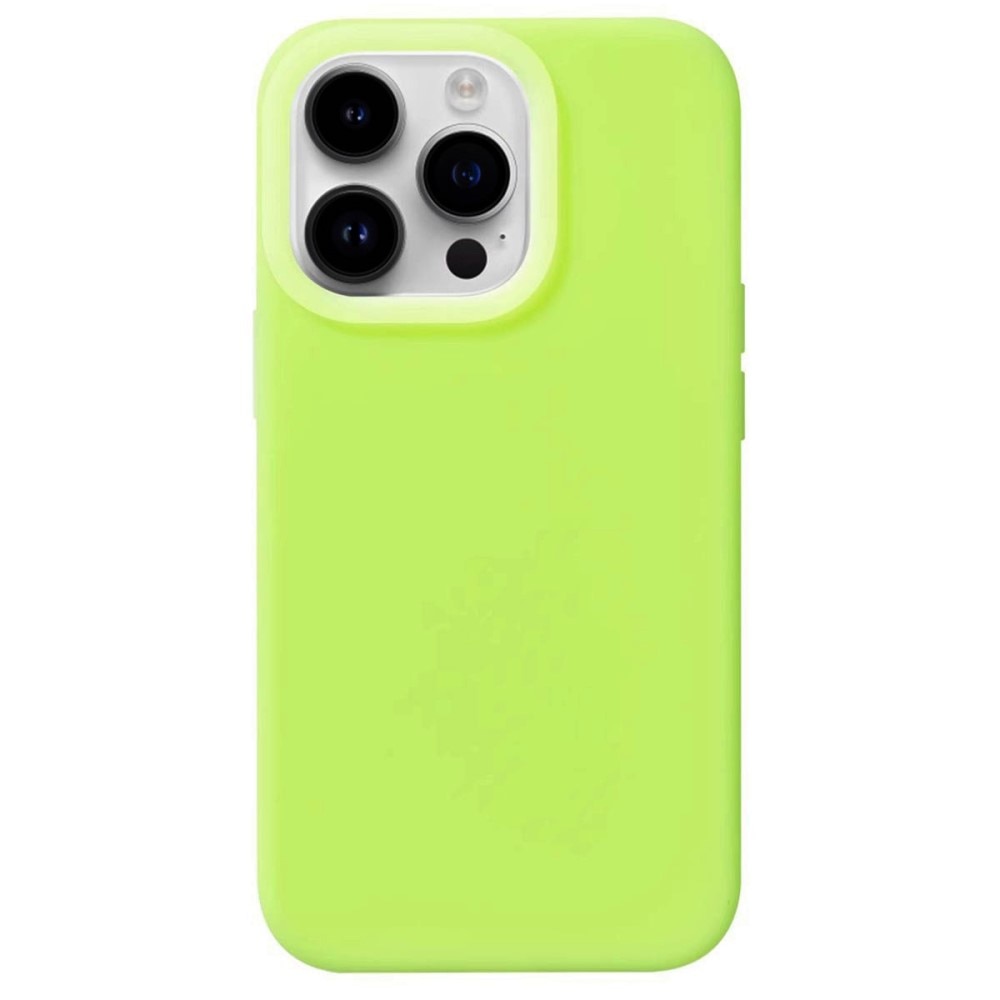 Funda de silicona Jelly iPhone 15 Pro Max verde