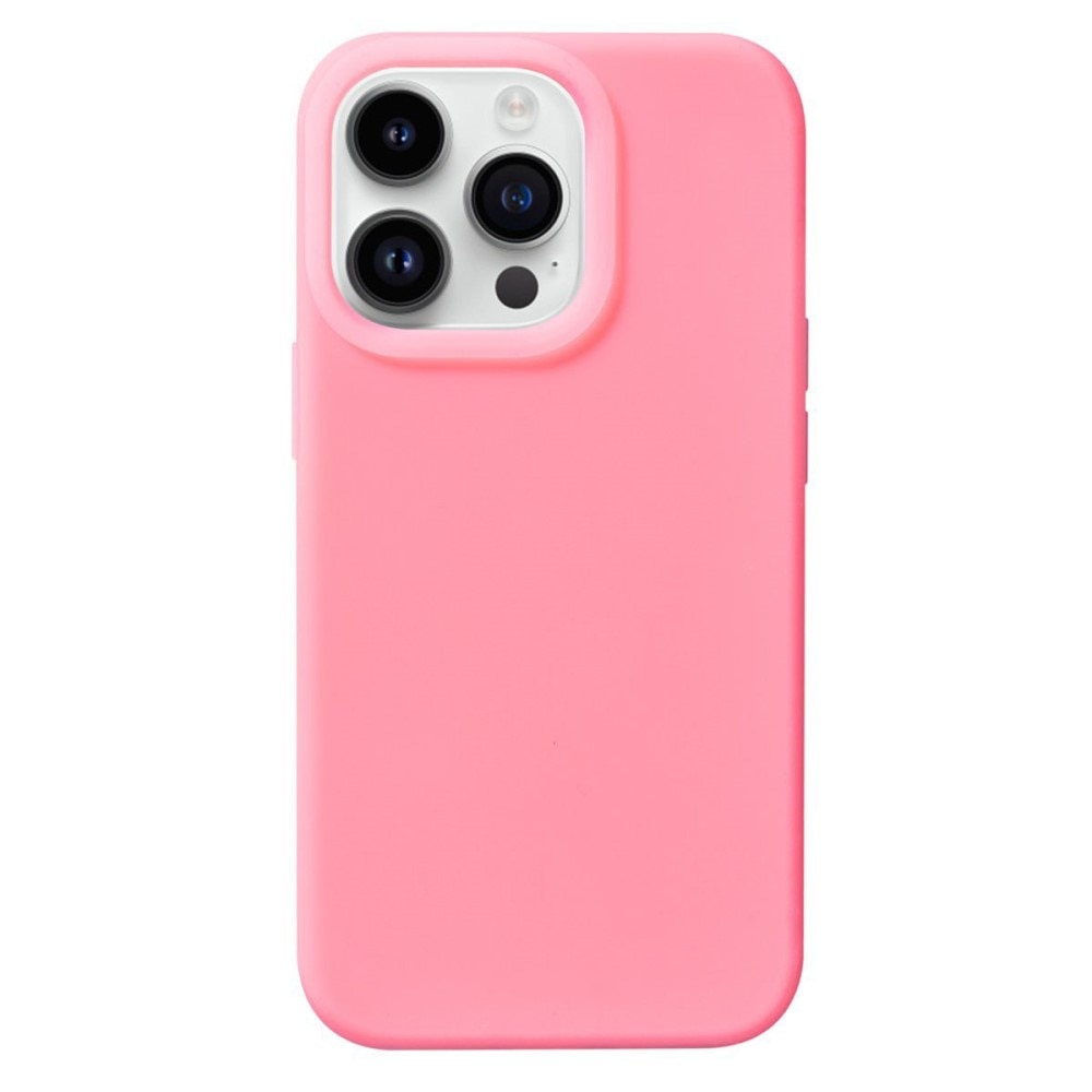 Funda de silicona Jelly iPhone 15 Pro Max rosado