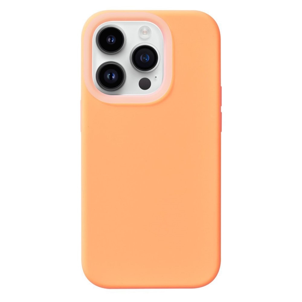 Funda de silicona Jelly iPhone 15 Pro Max naranja