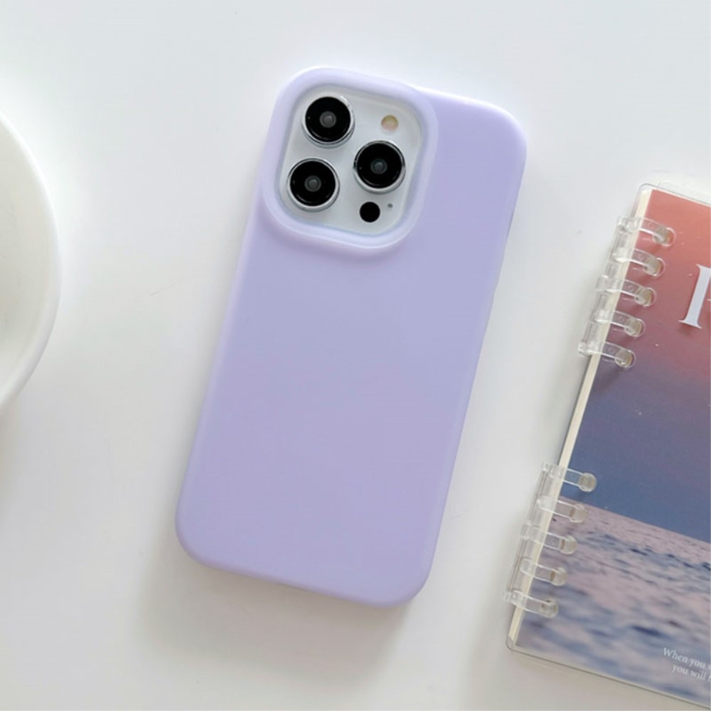 Funda de silicona Jelly iPhone 15 Pro Max violeta