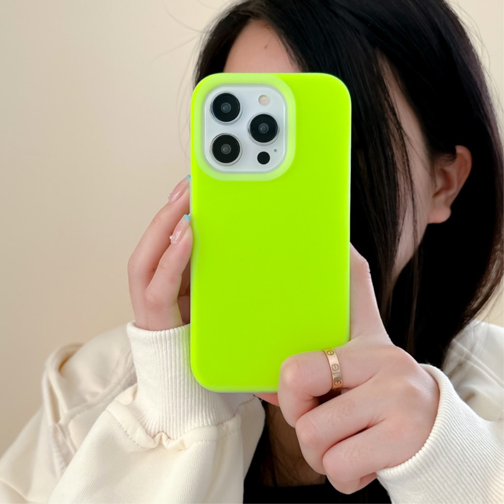 Funda de silicona Jelly iPhone 15 Pro verde