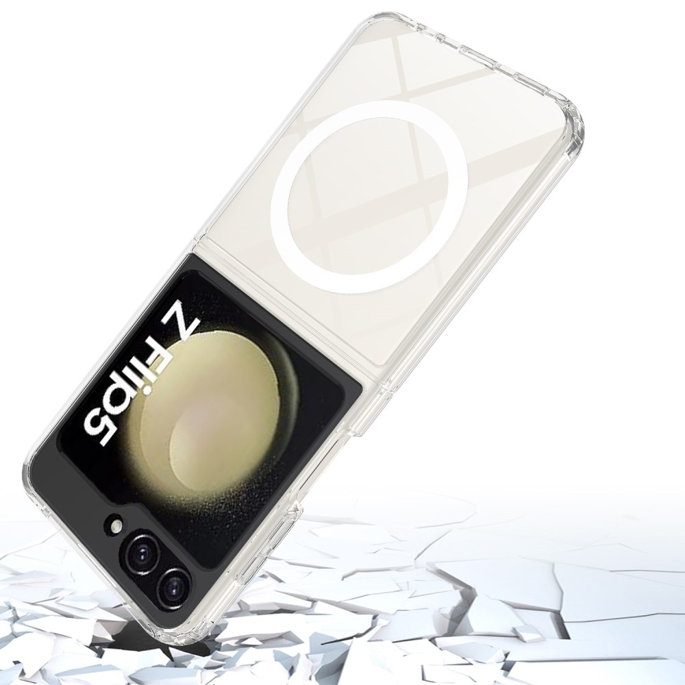 Funda híbrida MagSafe Samsung Galaxy Z Flip 5 Transparente