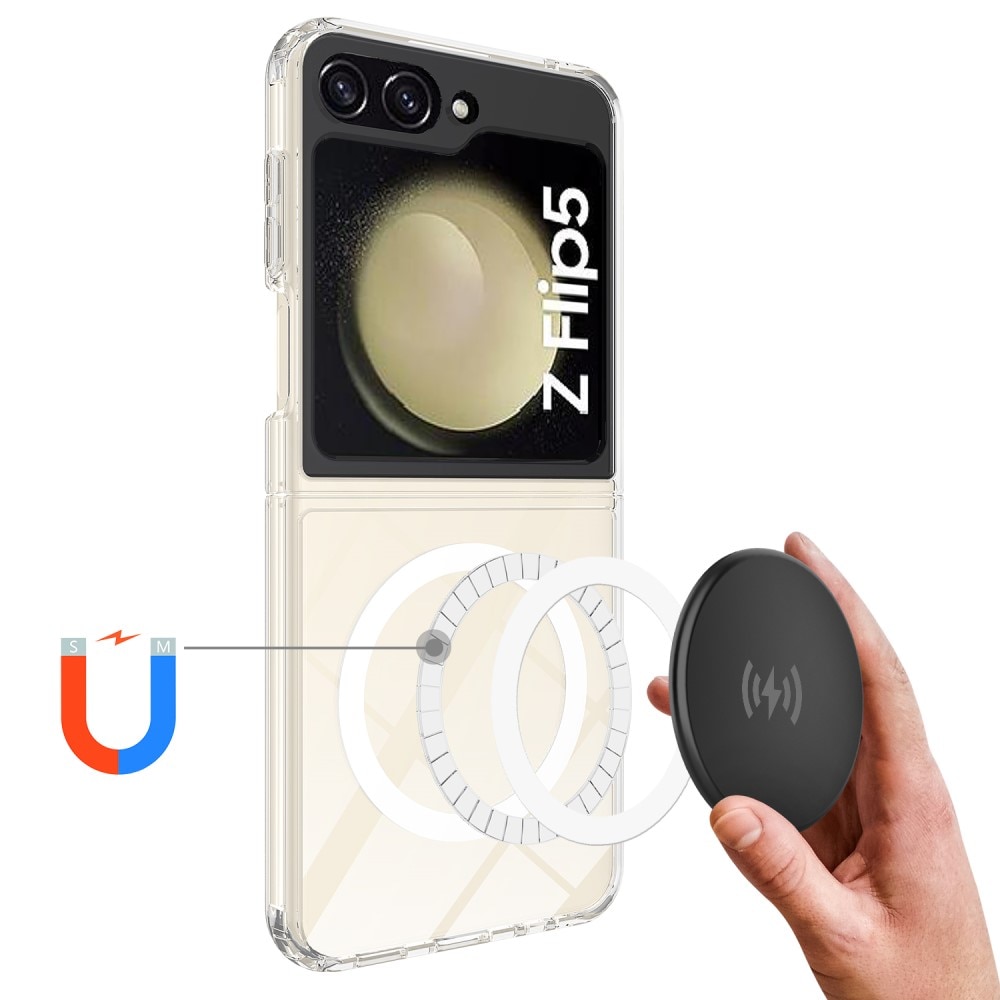 Funda híbrida MagSafe Samsung Galaxy Z Flip 5 Transparente
