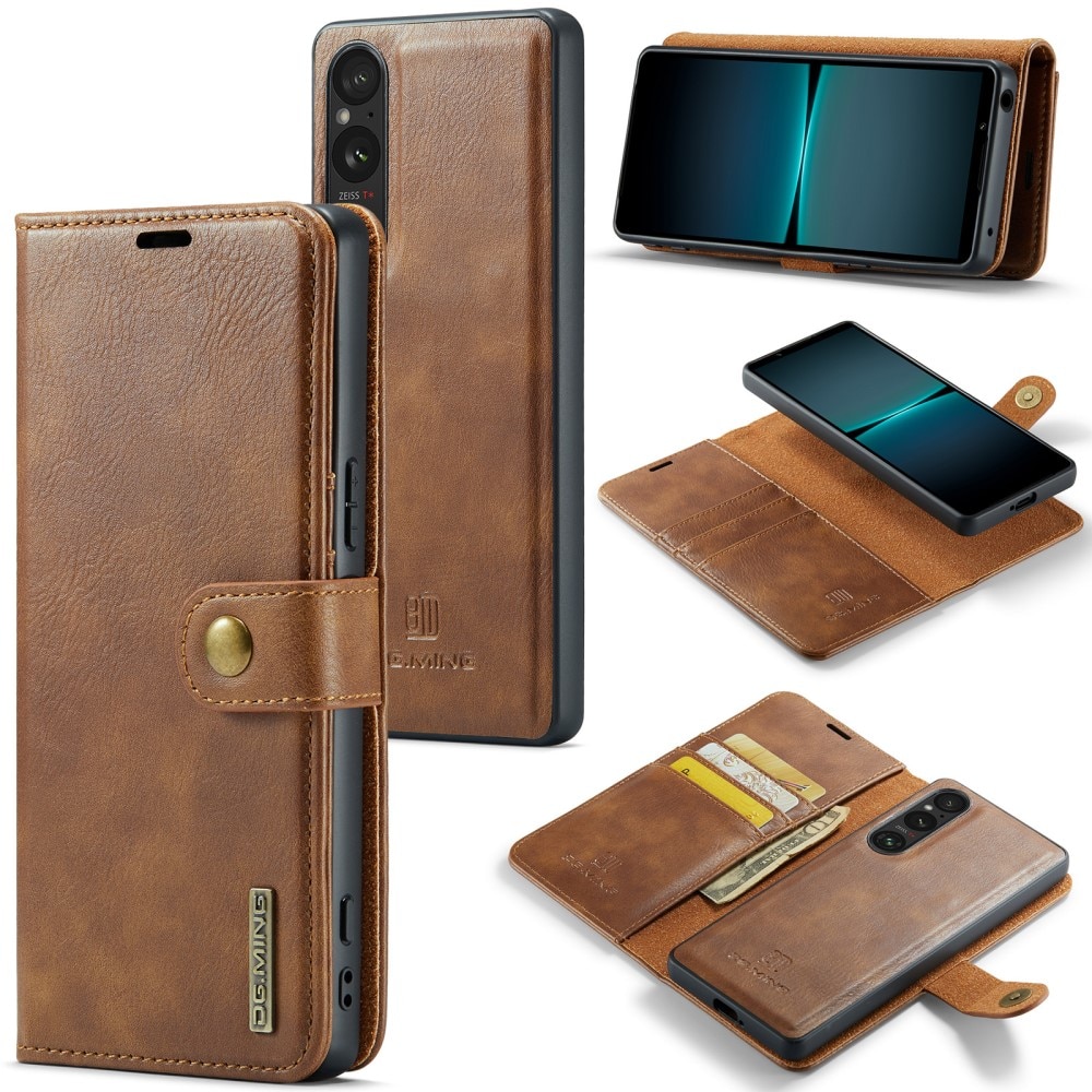 Cartera Magnet Wallet Sony Xperia 1 VI Cognac