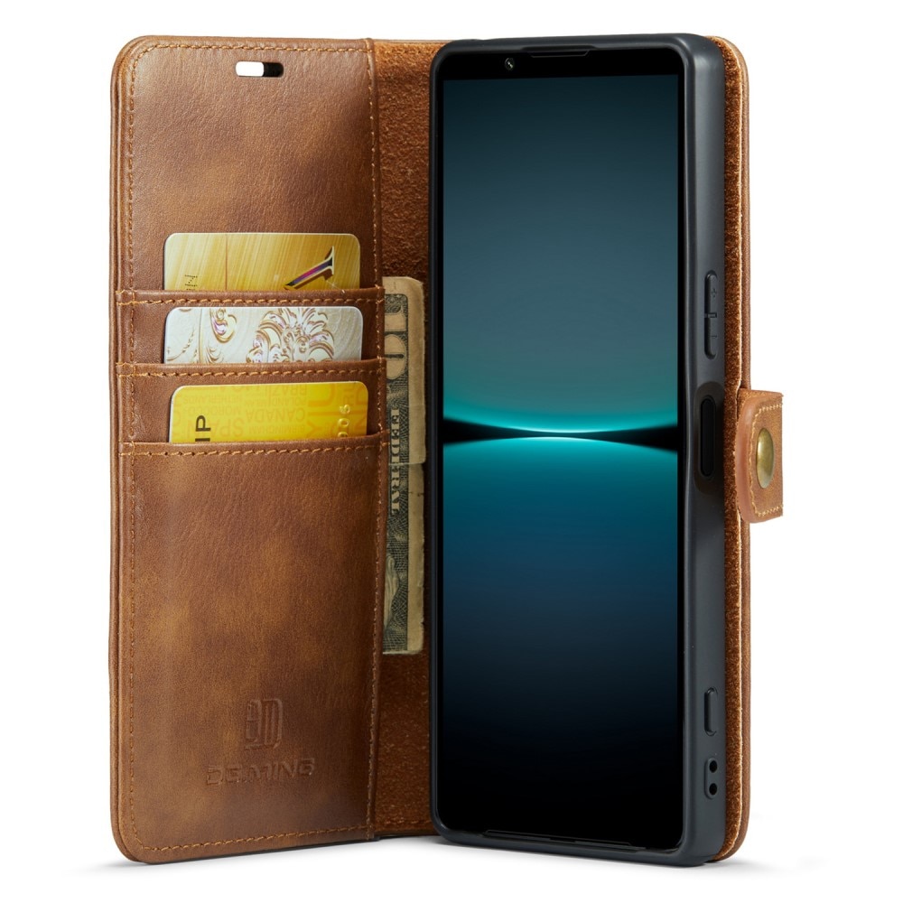 Cartera Magnet Wallet Sony Xperia 1 V Cognac