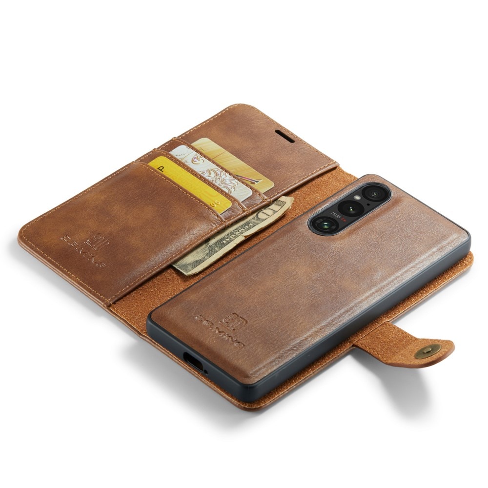 Cartera Magnet Wallet Sony Xperia 1 V Cognac
