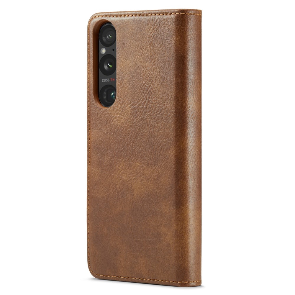 Cartera Magnet Wallet Sony Xperia 1 V Cognac