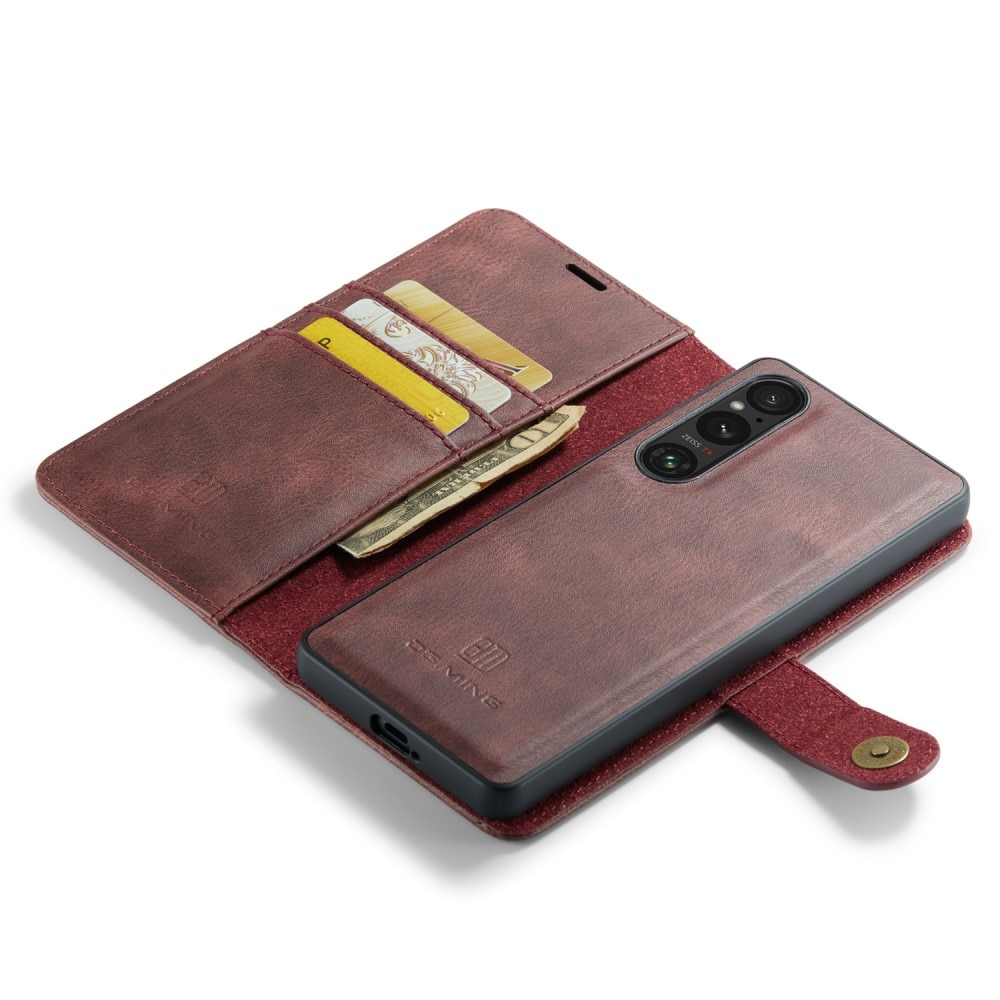 Cartera Magnet Wallet Sony Xperia 1 V Rojo