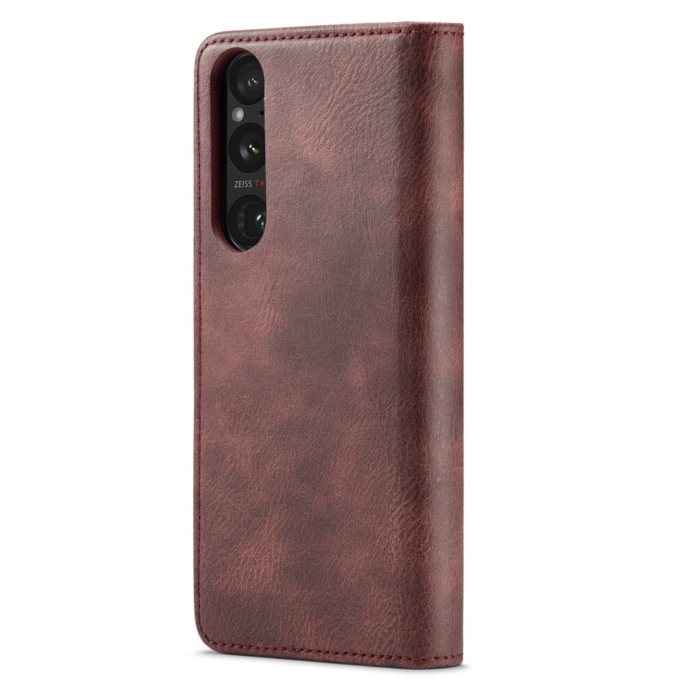 Cartera Magnet Wallet Sony Xperia 1 V Rojo