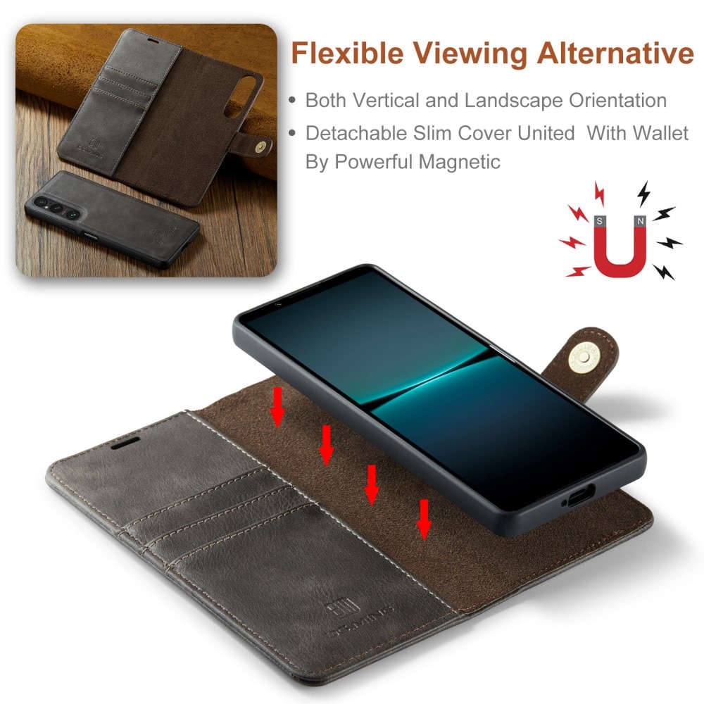 Cartera Magnet Wallet Sony Xperia 1 V Brown