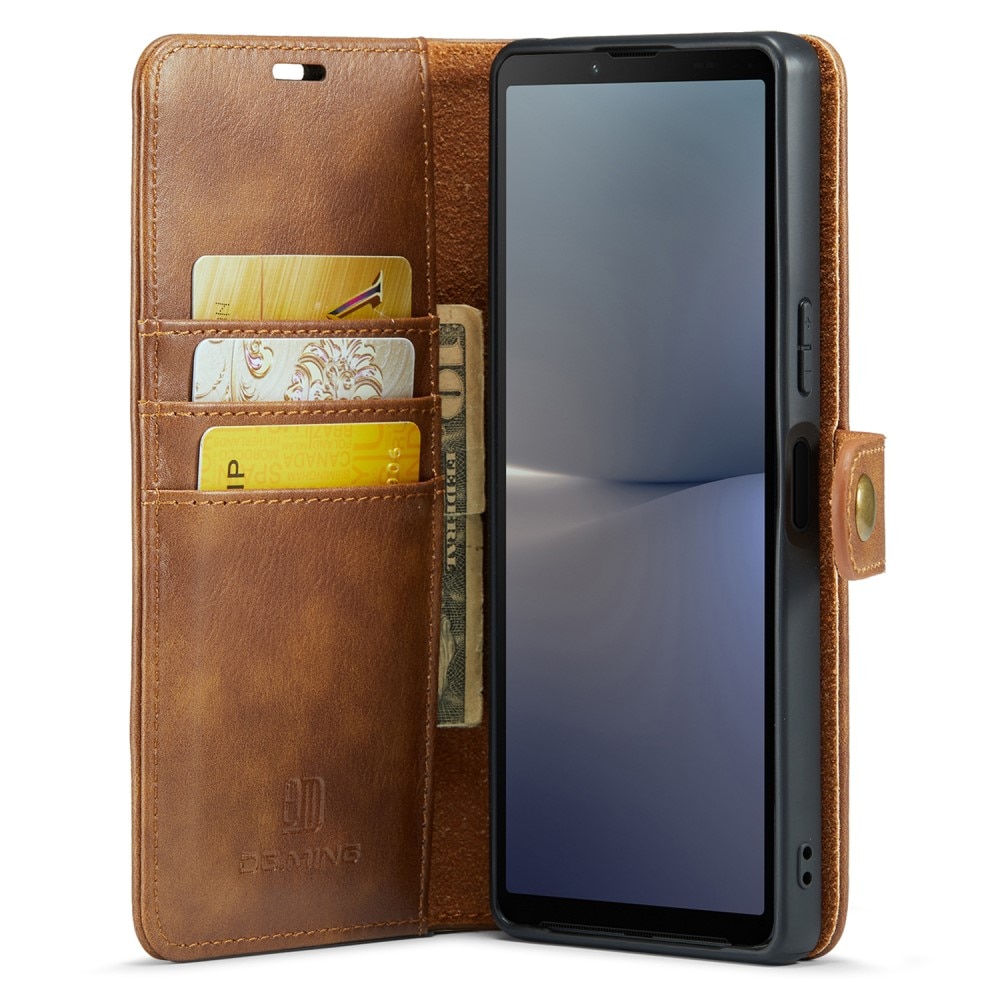 Cartera Magnet Wallet Sony Xperia 10 V Cognac