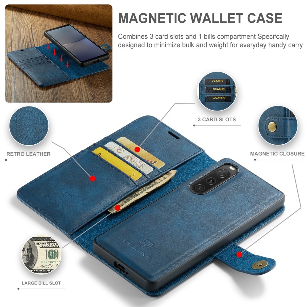 Cartera Magnet Wallet Sony Xperia 10 V Blue