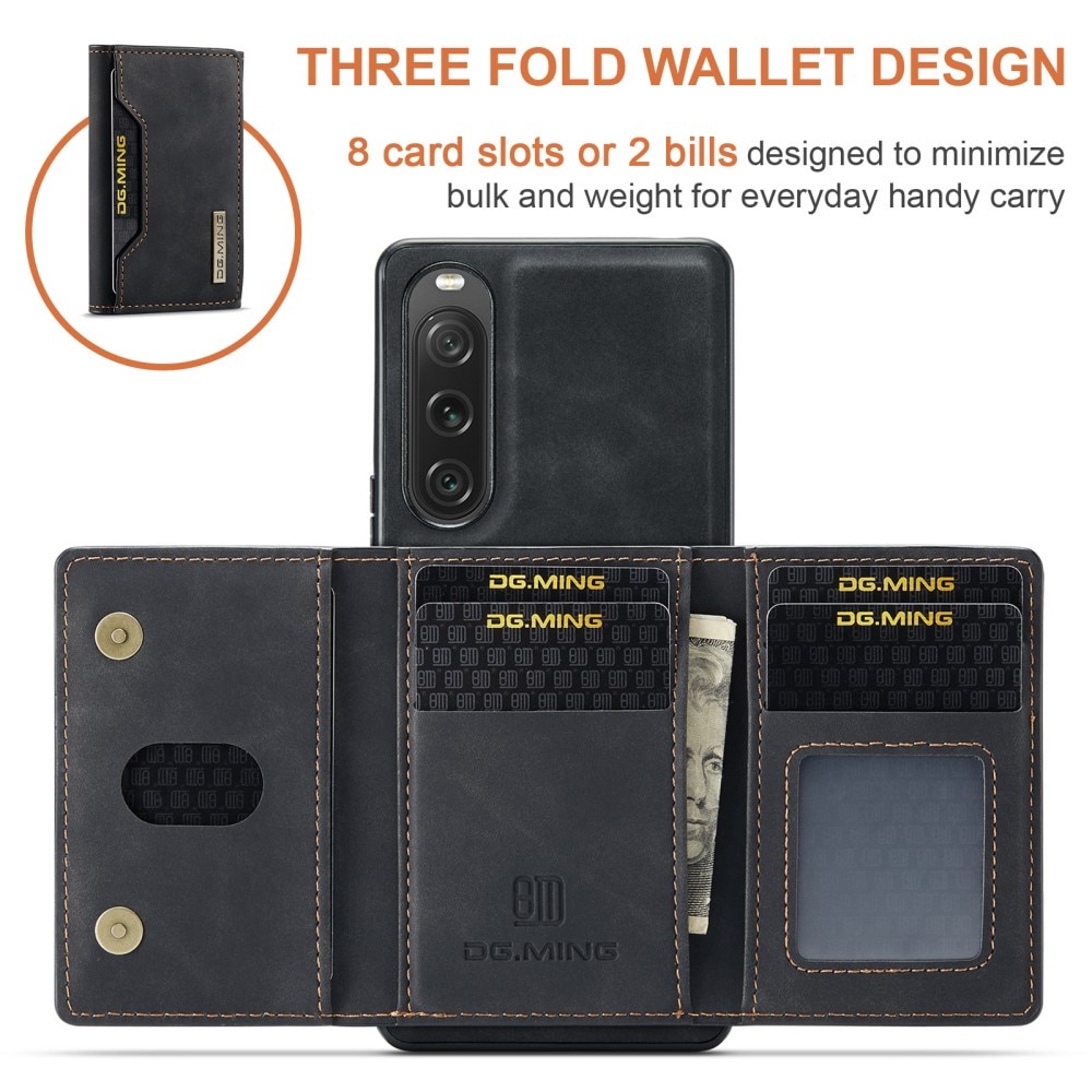 Funda Magnetic Card Slot Sony Xperia 10 V Black