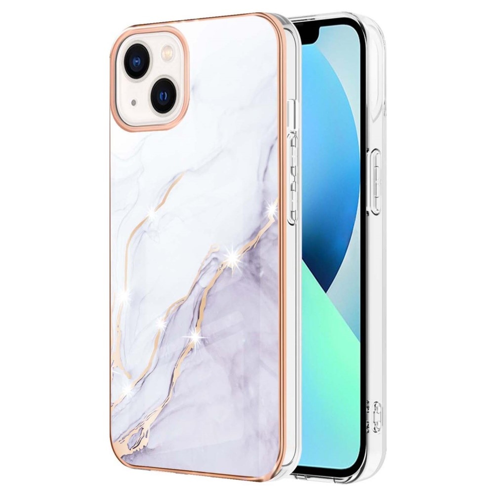 Funda TPU iPhone 15 Mármol blanco