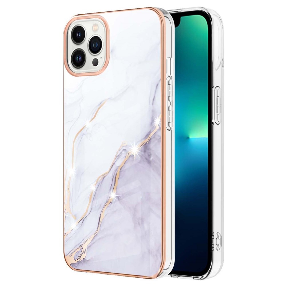 Funda TPU iPhone 15 Pro Mármol blanco