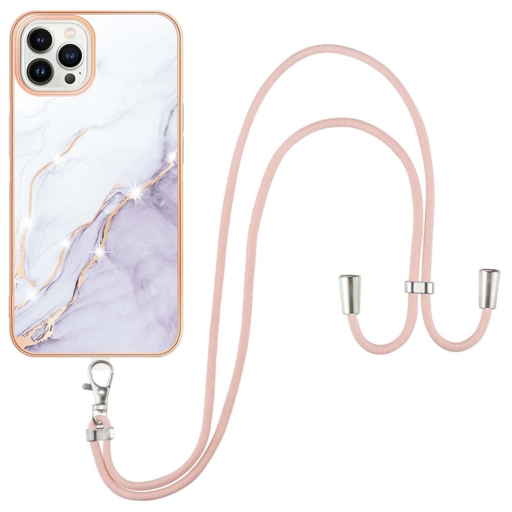 Funda de teléfono ajustable con cuerda colgante trasera y cruzada  Compatible con iPhone 15 Pro Max funda de protección completa, Moda de  Mujer