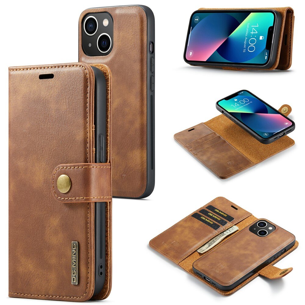 Cartera Magnet Wallet iPhone 15 Cognac