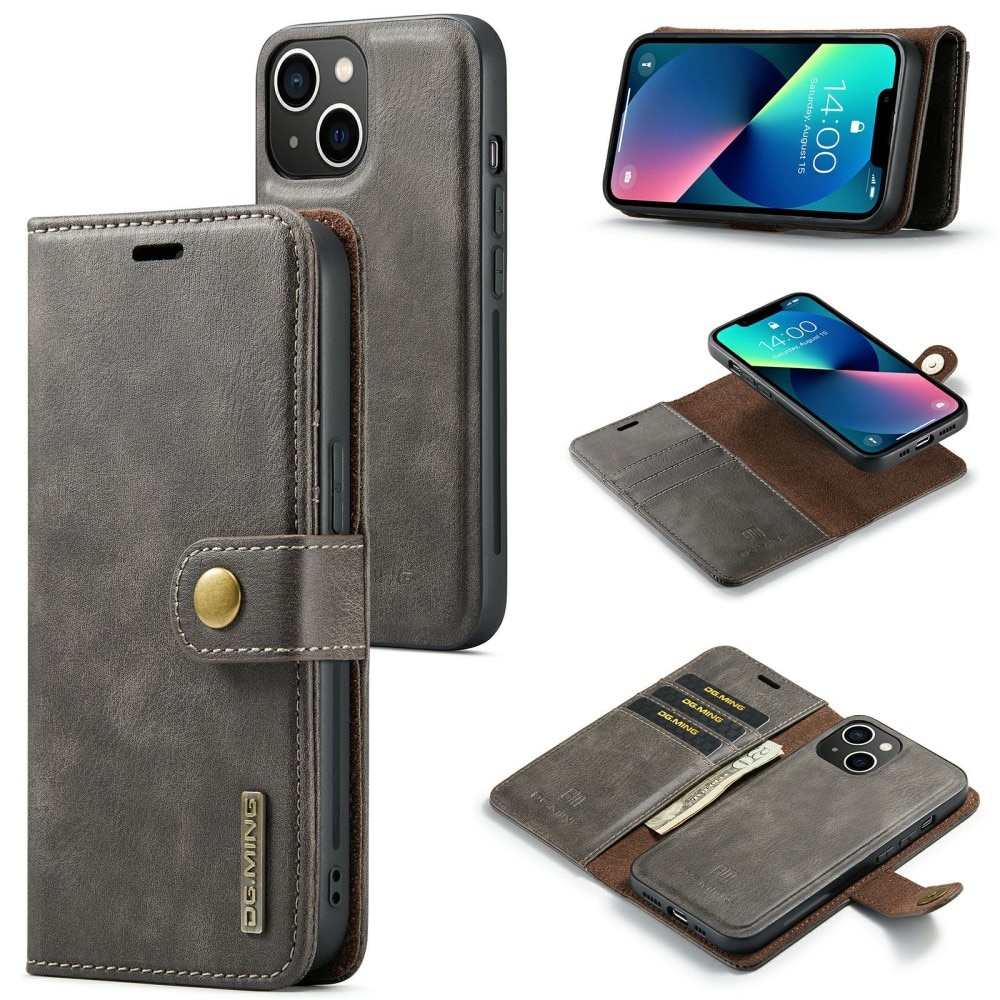 Cartera Magnet Wallet iPhone 15 Plus Brown