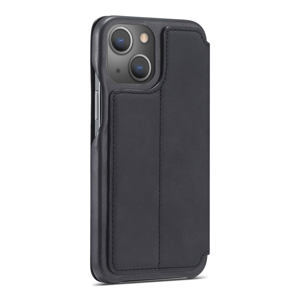 Funda delgada con solapa iPhone 15 negro