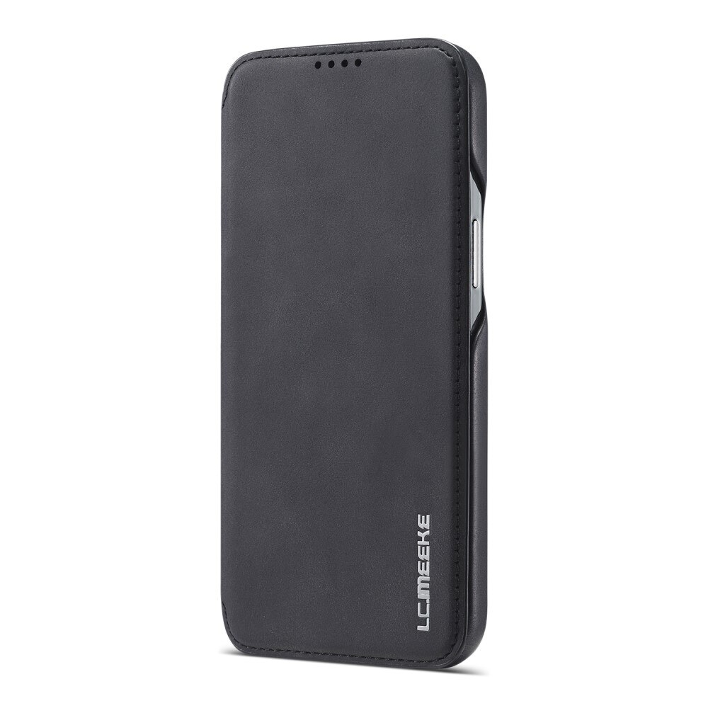 Funda delgada con solapa iPhone 15 negro