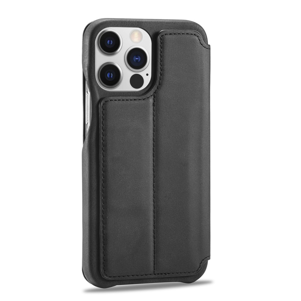 Funda delgada con solapa iPhone 15 Pro negro