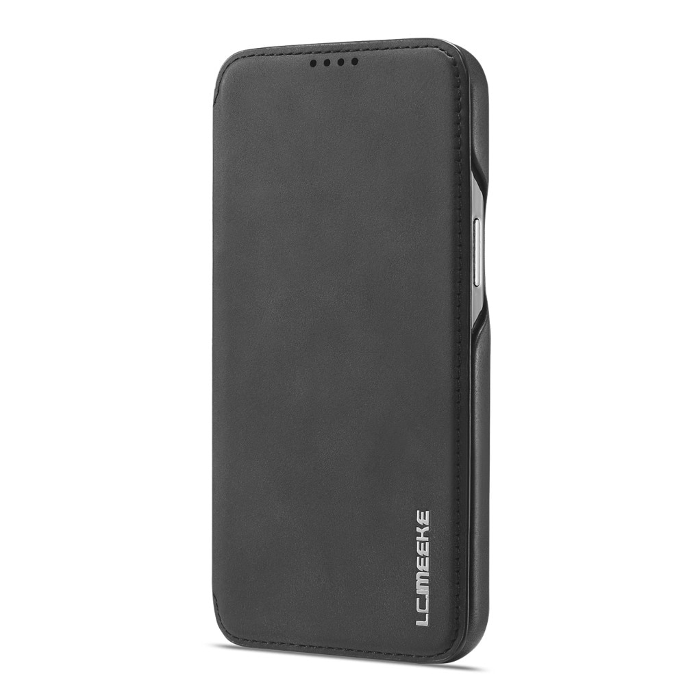 Funda delgada con solapa iPhone 15 Pro negro